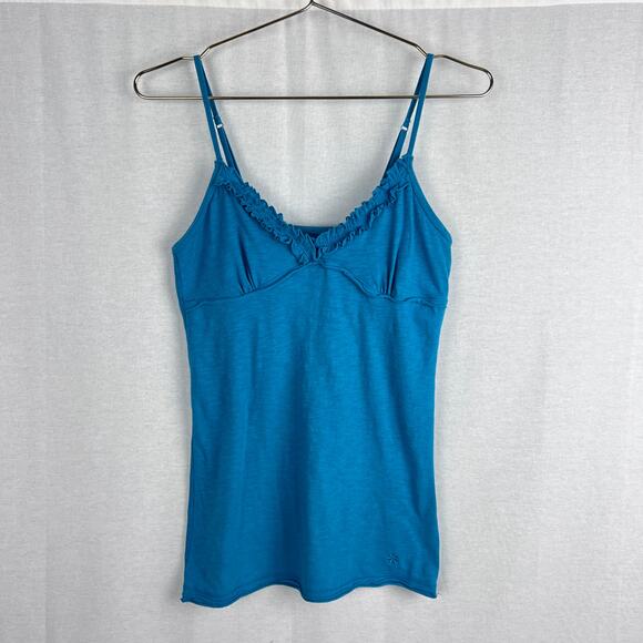 Vintage SO Top Juniors Y2K Babydoll Cami Tank Teal Mermaidcore Beachy Summer - Picture 1 of 5